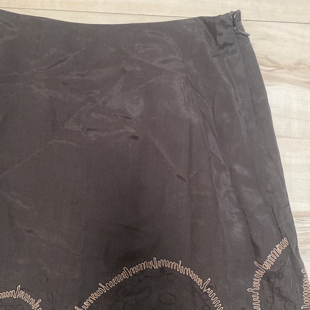 NWT Chico’s Circular Opulence Carabel Skirt In Fudge Size 1. (M/8) - Picture 3 of 9